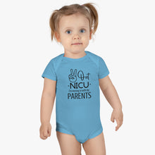 Load image into Gallery viewer, Baby Short Sleeve Onesie®, Peace Out NICU I'm Moving in with my parents
