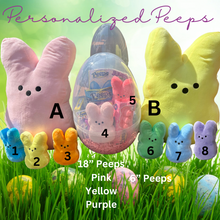 Load image into Gallery viewer, Personalized Plush Peep Bunny
