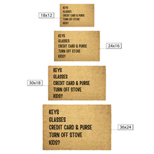 Load image into Gallery viewer, Personalized Door Mat – Custom Text – Durable Coir Bristle – 2 Sizes Available – Perfect for Home Entryway Décor &amp; Gift
