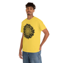 Load image into Gallery viewer, Sunflower Cotton Tee, Floral Tee, Sunflower tshirt, Sunflower flower tshirt, Garden Shirt
