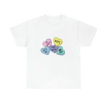 Load image into Gallery viewer, Funny Candy Heart Cotton Tee, Funny Valentine Tee, Single Lady Funny Valentines Day shirt
