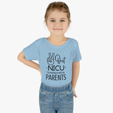 Load image into Gallery viewer, Peace Out Nicu I'm Moving in with My Parents, Nicu Baby, Nicu Infant, Nicu Stay, Nicu Parent, Nicu Onesie
