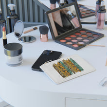 Load image into Gallery viewer, Mini Clutch Bag, Leopard Sunflower Print, Sunflower Bag, Leopard Print Bag, Mother's Day GIft, Gift for Mom
