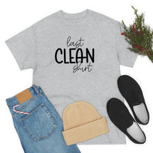 Load image into Gallery viewer, Last Clean Shirt Standing: Get a Laugh with Our Funny Mom's T-Shirt
