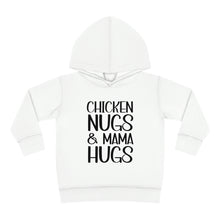 Load image into Gallery viewer, Toddler Pullover Fleece Hoodie, Chicken Nugs &amp; Mama Hugs Hoodie, Kids Hoodie, Gift for Kids, Funny Kids Hoodie, Mama Kids Shirt
