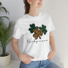 Load image into Gallery viewer, Lucky Mama Short Sleeve Tee, St Patricks Day Mama Tshirt, St. Patty's Day Shirt, St. Paddys Day Shirt, Lucky Mama St Patricks Day Shirt
