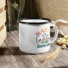 Load image into Gallery viewer, Enamel Camp Cup, Happy Camper Mug, Happy Camper, Camping Crew, Coffee Mug, Camping Coffee Mug, Camper Gift
