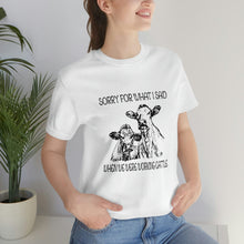 Load image into Gallery viewer, Funny Cow Short Sleeve Tee, Cow Shirt, Cow Print Shirt, Farm Shirt, Country Girl Shirt, Cow Girl Shirt, Cow Tee
