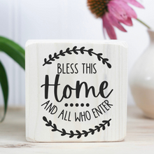 Load image into Gallery viewer, 4'' Tier Tray Sign, Farmhouse Wood Sign, Small Farmhouse Wood Décor, Small Wood Display Sign, Farmhouse Decor
