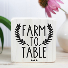 Load image into Gallery viewer, 4'' Tier Tray Sign, Farmhouse Wood Sign, Small Farmhouse Wood Décor, Small Wood Display Sign, Farmhouse Decor
