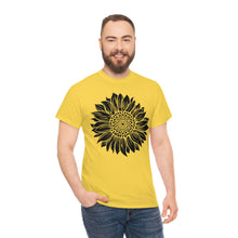 Load image into Gallery viewer, Sunflower Cotton Tee, Floral Tee, Sunflower tshirt, Sunflower flower tshirt, Garden Shirt
