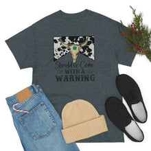Load image into Gallery viewer, Should've Come With a Warning T-shirt, Country Music Shirt, Southern tee, Music Festival tee, Rodeo shirt, Western Cowboy tee, Country shirt
