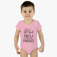 Load image into Gallery viewer, Peace Out Nicu I'm Moving in with My Parents, Nicu Baby, Nicu Infant, Nicu Stay, Nicu Parent, Nicu Onesie
