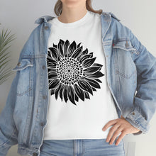 Load image into Gallery viewer, Sunflower Cotton Tee, Floral Tee, Sunflower tshirt, Sunflower flower tshirt, Garden Shirt
