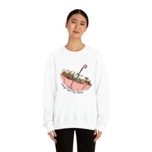 Load image into Gallery viewer, Wildflower Umbrella Crewneck Sweatshirt, Inspirational shirt,

