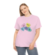 Load image into Gallery viewer, Funny Candy Heart Cotton Tee, Funny Valentine Tee, Single Lady Funny Valentines Day shirt
