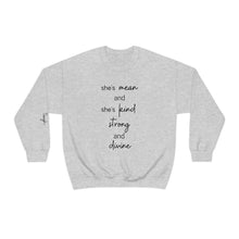 Load image into Gallery viewer, She's Mean and She's Kind, Strong and Divine and Lord Only Knows How Tough | Zach Bryan Music, Gift for Her, Country Lyrics
