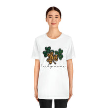 Load image into Gallery viewer, Lucky Mama Short Sleeve Tee, St Patricks Day Mama Tshirt, St. Patty's Day Shirt, St. Paddys Day Shirt, Lucky Mama St Patricks Day Shirt
