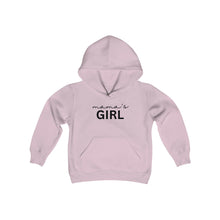 Load image into Gallery viewer, Mama's Girl Hooded Sweatshirt, Daughter Sweatshirt, Girl Mom sweatshirt, Mom's Girl, Toddler Sweatshirt,
