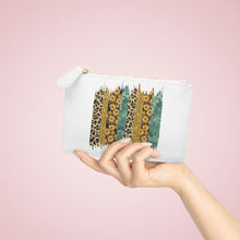 Load image into Gallery viewer, Mini Clutch Bag, Leopard Sunflower Print, Sunflower Bag, Leopard Print Bag, Mother's Day GIft, Gift for Mom
