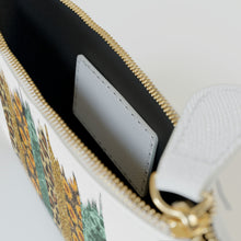 Load image into Gallery viewer, Mini Clutch Bag, Leopard Sunflower Print, Sunflower Bag, Leopard Print Bag, Mother's Day GIft, Gift for Mom
