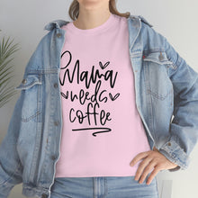 Load image into Gallery viewer, Caffeinate in Style: Mama Needs Coffee Cotton T-Shirt, Mama Needs Coffee T-shirt, Comfy Mom Shirt, Coffee lovers tee
