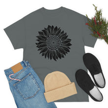 Load image into Gallery viewer, Sunflower Cotton Tee, Floral Tee, Sunflower tshirt, Sunflower flower tshirt, Garden Shirt
