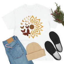 Load image into Gallery viewer, Sunflower - SButterflu Shirt, Floral Tee Shirt, Flower Shirt,Garden Shirt, , Sunflower Butterfly Tshirt Sunflower Shirts.
