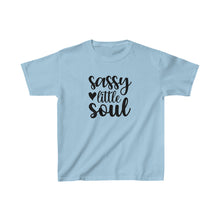 Load image into Gallery viewer, Girls Cotton Tee, Sassy Little Soul, Gift for Daughter, Sassy Little Soul Shirt, Cute T-shirt, Cute Summer Shirt
