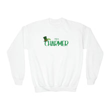 Load image into Gallery viewer, Boys St Patricks Day Sweatshirt - CHARMER Shirt - St Patricks Day Kids Sweatshirt - Toddler Sweatshirt St Pattys Day Shirt for Baby Boy
