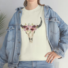 Load image into Gallery viewer, Boho Cow Skull Shirt, howdy shirt, Wild west Shirt, Western Graphic Tee, Cowgirl Shirt, Bull Skull Shirt, Southwest Shirt, Western Clothing
