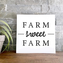 Load image into Gallery viewer, 4'' Tier Tray Sign, Farmhouse Wood Sign, Small Farmhouse Wood Décor, Small Wood Display Sign, Farmhouse Decor
