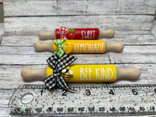 Load image into Gallery viewer, 5'' Mini Farmhouse Rolling Pins, Farmhouse Tier Decor
