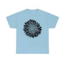 Load image into Gallery viewer, Sunflower Cotton Tee, Floral Tee, Sunflower tshirt, Sunflower flower tshirt, Garden Shirt
