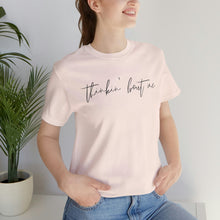 Load image into Gallery viewer, Thinkin' Bout Me Short Sleeve Tee, Country Music Tee, Wallen T-shirt, Concert Shirt, Lyric Shirt, Country Lyric Song Shirt
