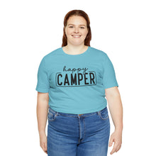 Load image into Gallery viewer, Happy Camper T-Shirt, Camping T-Shirt, Adventure Shirt, Camping Outdoors T-Shirt, Happy Camper Tee, Camping T-Shirt
