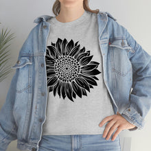 Load image into Gallery viewer, Sunflower Cotton Tee, Floral Tee, Sunflower tshirt, Sunflower flower tshirt, Garden Shirt
