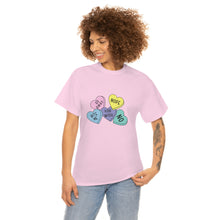 Load image into Gallery viewer, Funny Candy Heart Cotton Tee, Funny Valentine Tee, Single Lady Funny Valentines Day shirt
