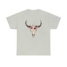 Load image into Gallery viewer, Boho Cow Skull Shirt, howdy shirt, Wild west Shirt, Western Graphic Tee, Cowgirl Shirt, Bull Skull Shirt, Southwest Shirt, Western Clothing
