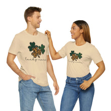Load image into Gallery viewer, Lucky Mama Short Sleeve Tee, St Patricks Day Mama Tshirt, St. Patty's Day Shirt, St. Paddys Day Shirt, Lucky Mama St Patricks Day Shirt
