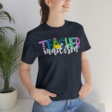 Load image into Gallery viewer, Custom Teacher Shirt, Teacher Team Shirts, Personalized School Tshirt, Teacher Gift, Customized Name Teacher Shirt, Elementary Teacher Shirt

