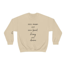 Load image into Gallery viewer, She's Mean and She's Kind, Strong and Divine and Lord Only Knows How Tough | Zach Bryan Music, Gift for Her, Country Lyrics
