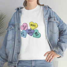 Load image into Gallery viewer, Funny Candy Heart Cotton Tee, Funny Valentine Tee, Single Lady Funny Valentines Day shirt
