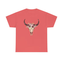 Load image into Gallery viewer, Boho Cow Skull Shirt, howdy shirt, Wild west Shirt, Western Graphic Tee, Cowgirl Shirt, Bull Skull Shirt, Southwest Shirt, Western Clothing

