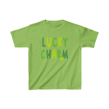 Load image into Gallery viewer, Kids Cotton Tee, Kids Lucky Charm Tshirt, Kids St. Patrick's Day shirt, Kids Holiday Shirt, Kids Tee
