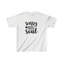 Load image into Gallery viewer, Girls Cotton Tee, Sassy Little Soul, Gift for Daughter, Sassy Little Soul Shirt, Cute T-shirt, Cute Summer Shirt
