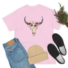 Load image into Gallery viewer, Boho Cow Skull Shirt, howdy shirt, Wild west Shirt, Western Graphic Tee, Cowgirl Shirt, Bull Skull Shirt, Southwest Shirt, Western Clothing

