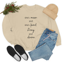 Load image into Gallery viewer, She's Mean and She's Kind, Strong and Divine and Lord Only Knows How Tough | Zach Bryan Music, Gift for Her, Country Lyrics
