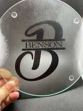 Load image into Gallery viewer, Decorative glass serving tray
