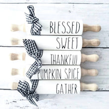 Load image into Gallery viewer, 7'' Rae Dunn Inspired Mini Farmhouse Rolling Pins
